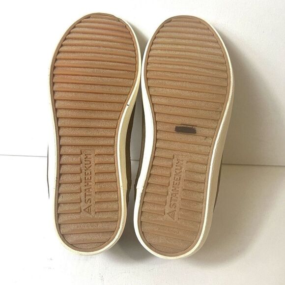 Staheekum Shoes Brown Comfort Casual Suede Leather Men's Size 9 Sneakers Slip On - Picture 11 of 11